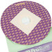 A purple circular ProTeam vacuum bag with a white square in the middle.