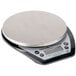 A Taylor digital portion scale with a stainless steel plate.