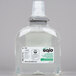 A case of GOJO green certified foam hand soap with white labels.