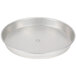 An American Metalcraft silver tin-plated steel deep dish pizza pan.