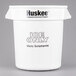 A white Continental ice bucket with black Huskee text.