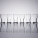 A row of six Libbey Mini Pub Tasting Glasses.
