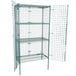A Regency wire mesh storage unit with doors.
