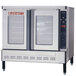 A Blodgett liquid propane commercial convection oven with glass doors on a white surface.