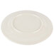 A white Carlisle melamine bread and butter plate with a round rim.