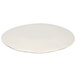 A white Carlisle melamine bread and butter plate with a circular design on it.