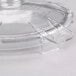 A clear plastic lid with a handle for a Robot Coupe bowl.