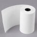 A roll of white Point Plus thermal paper with a black end.