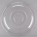 A clear plastic Fineline flat lid on a clear plastic bowl.