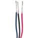 A Hoshizaki float switch with two wires, one red and one blue.