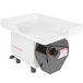 A white Nemco ShrimpPro 2000 with a black lid on a white tray.