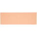 A rectangular white paper sheet with a light peach color.
