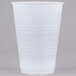 A Dart Conex translucent plastic cup with a lid on it.
