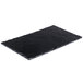 A black rectangular Cal-Mil faux slate serving platter.