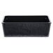 A black rectangular Cal-Mil Faux Slate ice housing container.