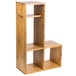 A Cal-Mil Madera rustic pine building blocks system with shelves.
