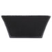 A black rectangular bowl with a white background.