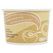 An Eco-Products Evolution World soup cup with a white swirl logo on the label.