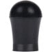 A black rubber foot with a round black cap.