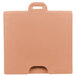 A tan plastic Cambro tray and sheet pan carrier with handles.