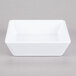 An American Metalcraft white square melamine bowl.