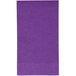 A purple rectangular Creative Converting guest towel with a white border.