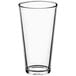 An Acopa mixing glass with a clear bottom.