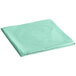 A folded Fresh Mint Green OctyRound plastic table cover.