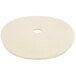 A beige circular Scrubble burnishing pad with a hole in the middle.