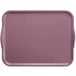 A purple rectangular Cambro tray with white handles.