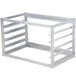 A Channel metal wall mount rack with 5 shelves.
