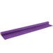 A roll of amethyst purple disposable plastic table cover.