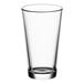 An Acopa Select clear mixing glass with a white background.