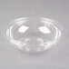 A Sabert clear plastic bowl with a clear rim.