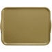 A brown Cambro rectangular fiberglass tray with handles.