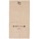 A bundle of brown Duro paper bags with a black label.