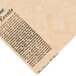 American Metalcraft newspaper deli wrap paper with 'The Events' newspaper print.