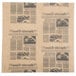 American Metalcraft newspaper print deli wrap paper with black text.