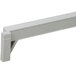 A grey plastic Camshelving® Premium traverse for a white shelf.