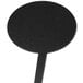 An American Metalcraft black oval chalkboard pick with a long handle.