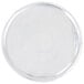 A round silver D&W Fine Pack foil pizza pan with a round edge.