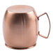 A Clipper Mill brushed copper Moscow Mule mug with a handle.