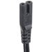 A black Sterno EasyStack charging base power adapter cable.