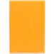 A yellow rectangular Menu Solutions Mandarin menu board cover.