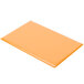 An orange rectangular Menu Solutions Hamilton menu board.