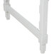 A white plastic Camshelving® frame with rectangular vented shelves.