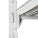 A white Cambro Camshelving® Premium shelving unit with 4 shelves.