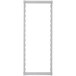 A white rectangular Camshelving® Premium mobile post kit.