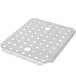 A Vollrath stainless steel false bottom with holes.
