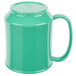 A GET Rainforest Green Tritan™ mug with a handle.